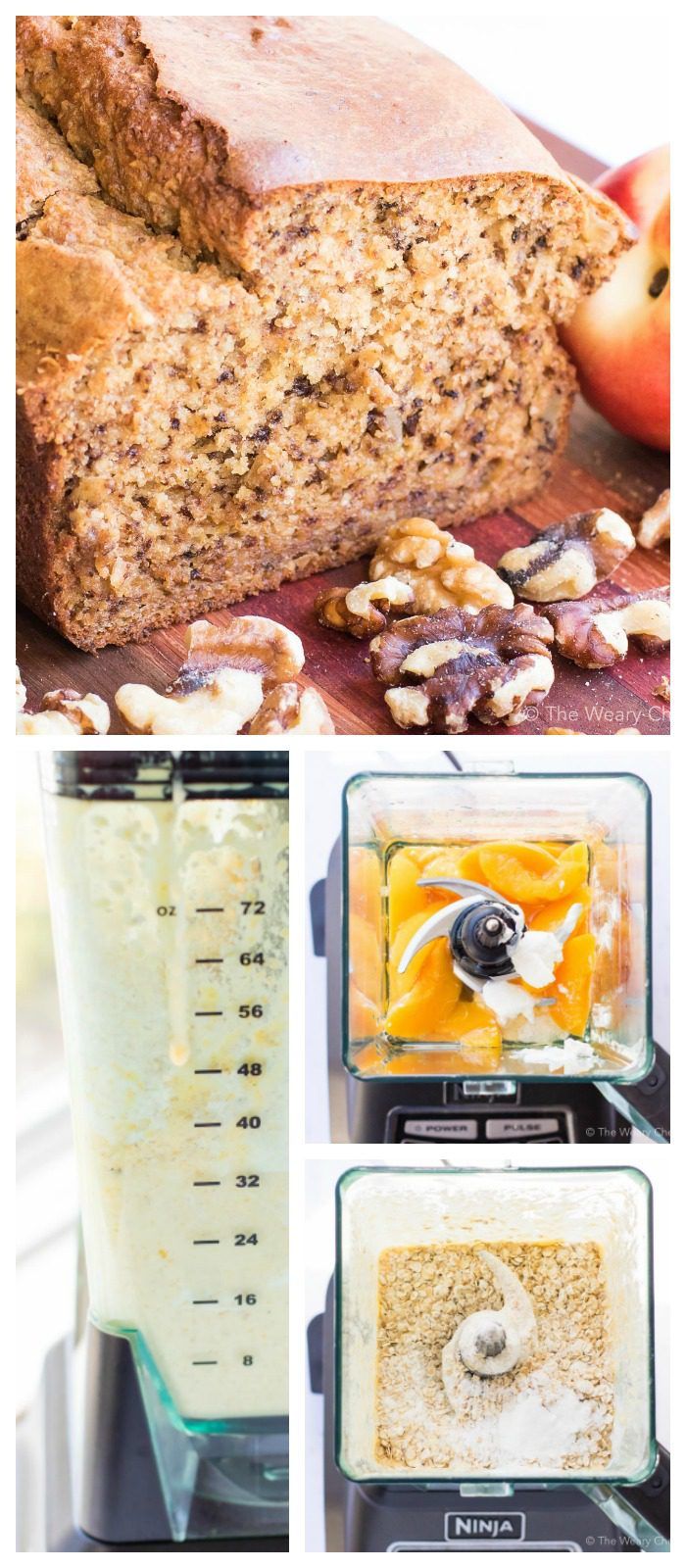 You can make peach bread with your blender!