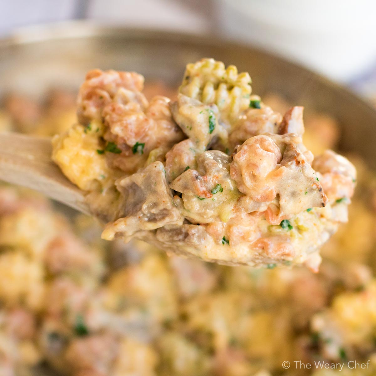 This Southwest Mac and Cheese with Pork is easy to make on your stovetop and so satisfying!