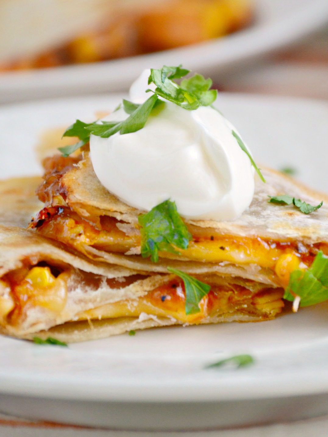 BBQ Chicken Quesadillas - The Weary Chef