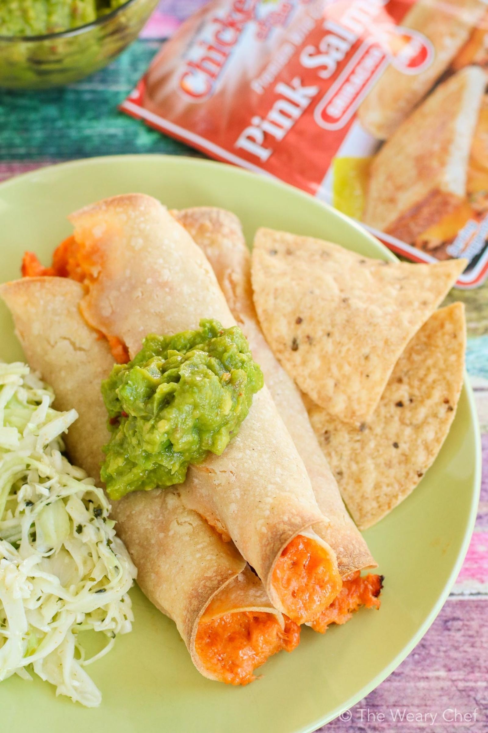 Baked salmon taquitos are such an easy and delicious weeknight dinner!