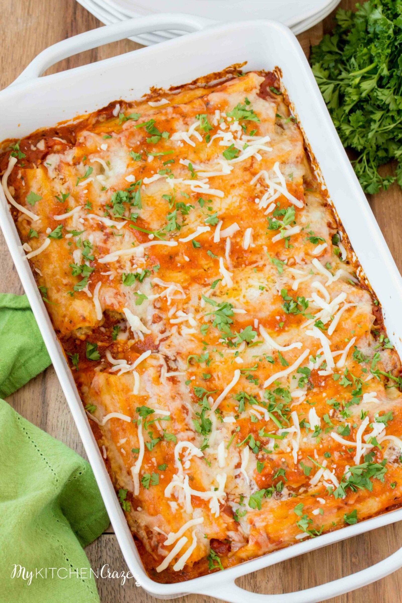 You won't be able to resist trying this Homemade Manicotti!