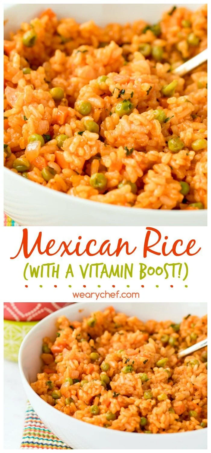 This easy Mexican Rice has added vitamins thanks to a secret ingredient!