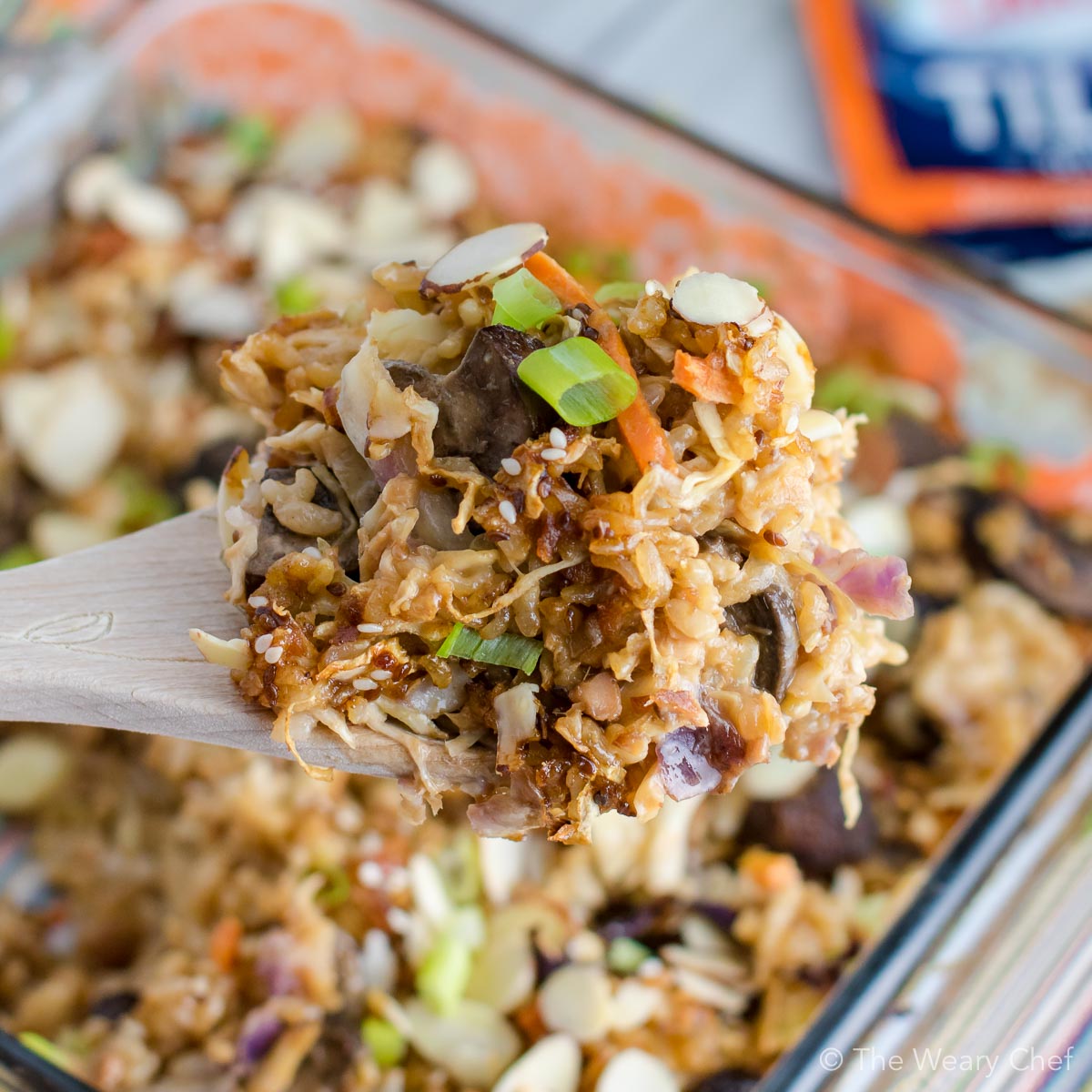 This Teriyaki Tilapia Casserole has the flavor of salmon teriyaki from your favorite Japanese place!