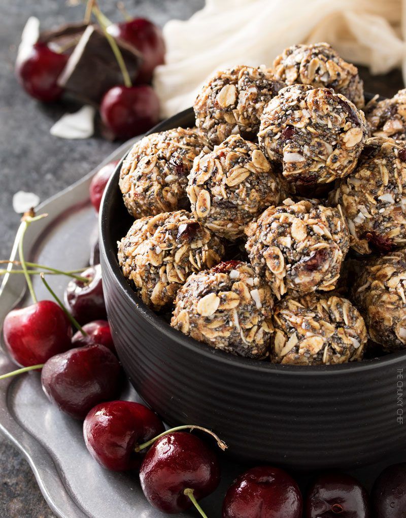 Get the energy boost you need with these deliciously easy Chocolate Cherry Almond Energy Balls!