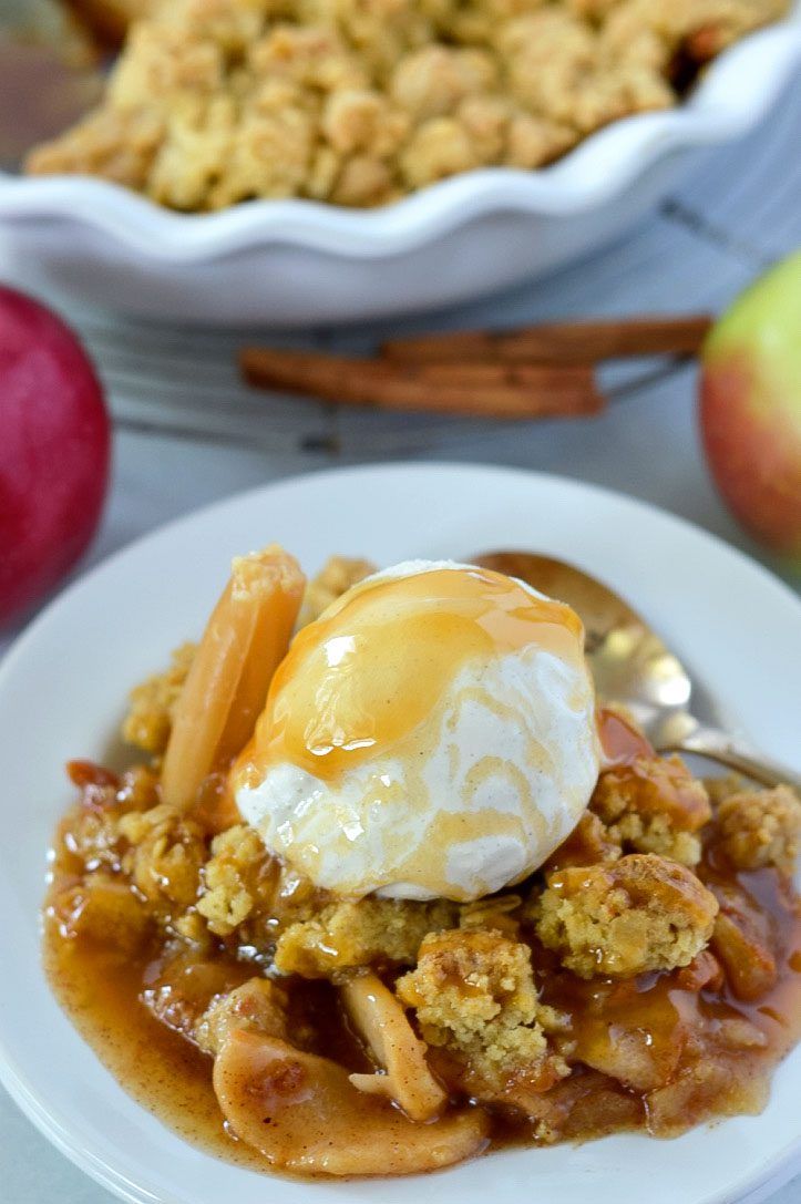 This Caramel Apple Crisp is one of my favorite fall desserts, and I know you will love this dessert recipe too!