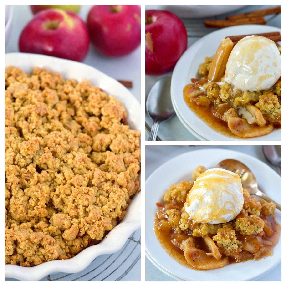 This Caramel Apple Crisp is sure to be your new favorite fall dessert recipe!