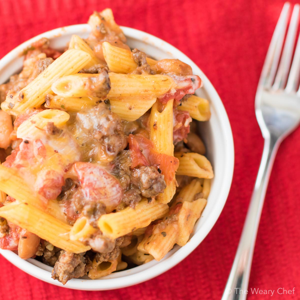 Cheesy Chili Pasta Bake In 30 Minutes The Weary Chef