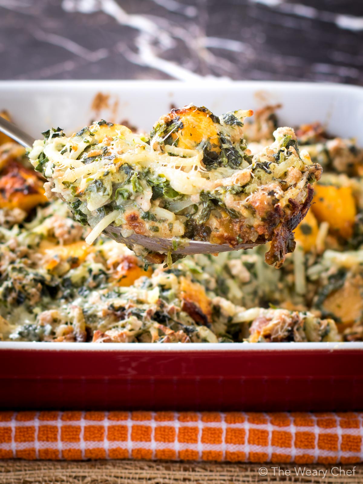 It's loaded with turkey, hashbrown potatoes and butternut squash for a satisfying, healthy dinner.