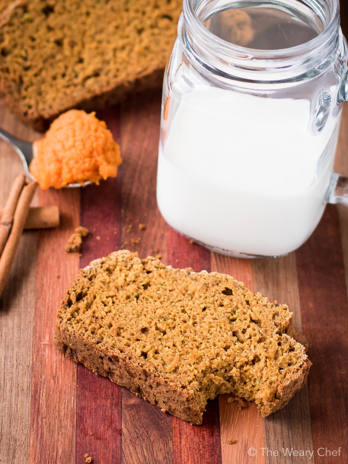 Breakfast, after school snack, or holiday gift - All are right for this pumpkin zucchini bread recipe!