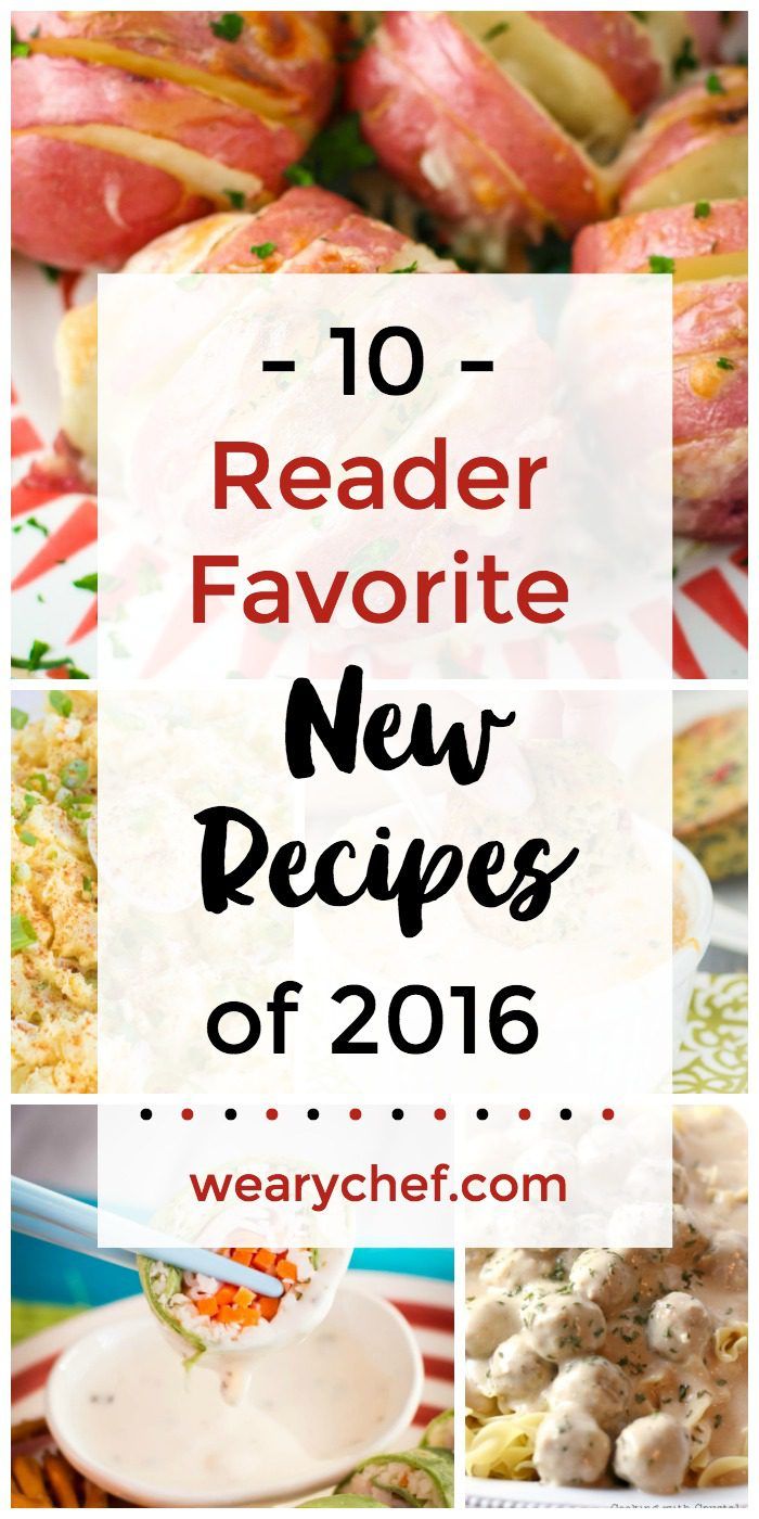 Check out the ten most popular new recipes of 2016! Did your favorite make the list?? Hasselback Potatoes, Corn Chowder, Sushi Sandwich Rolls, and lots more! - wearychef.com