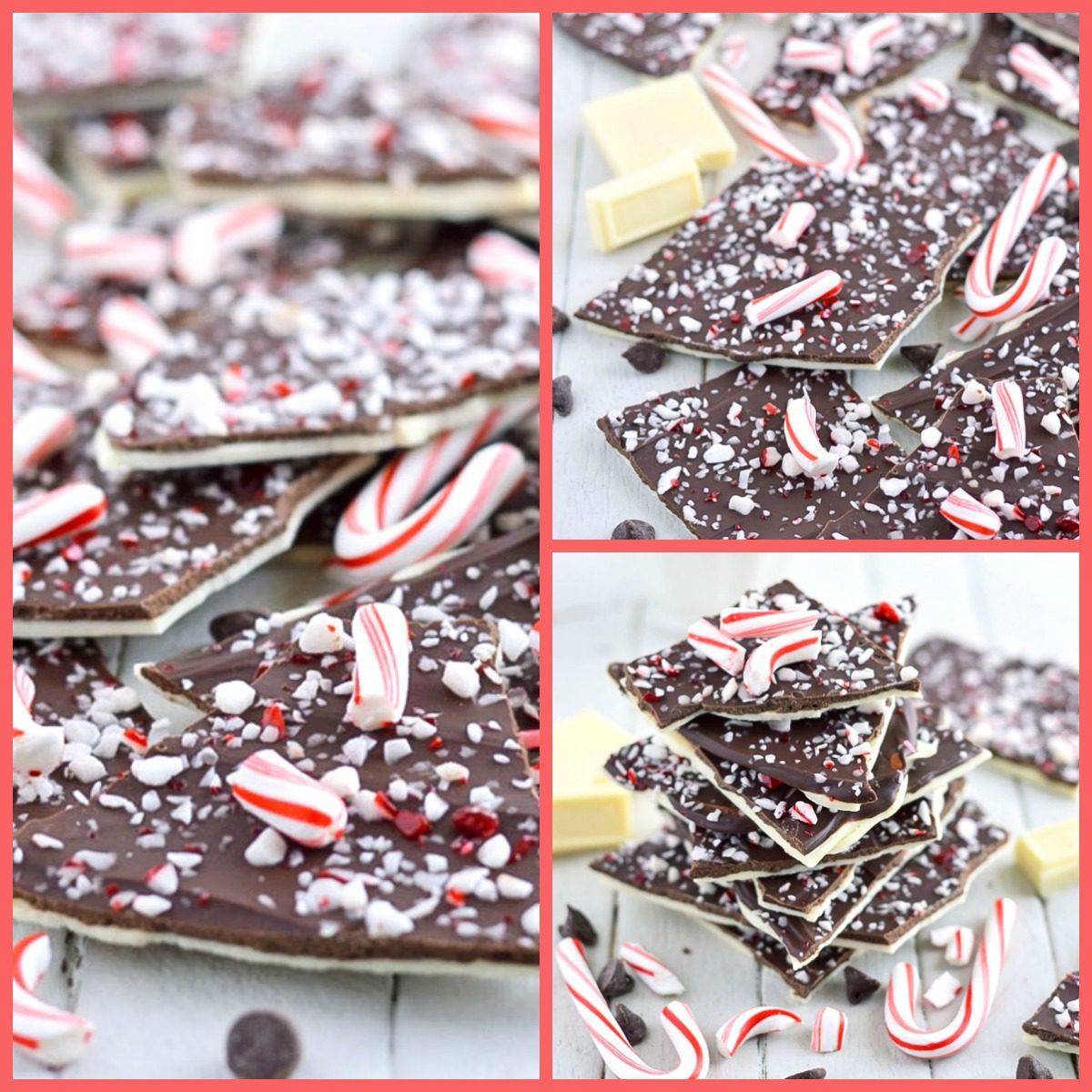 This easy candy cane bark should be a Christmas staple in every house that celebrates the holiday. It’s one of those must-have recipes this time of year, and it makes a perfect gift!