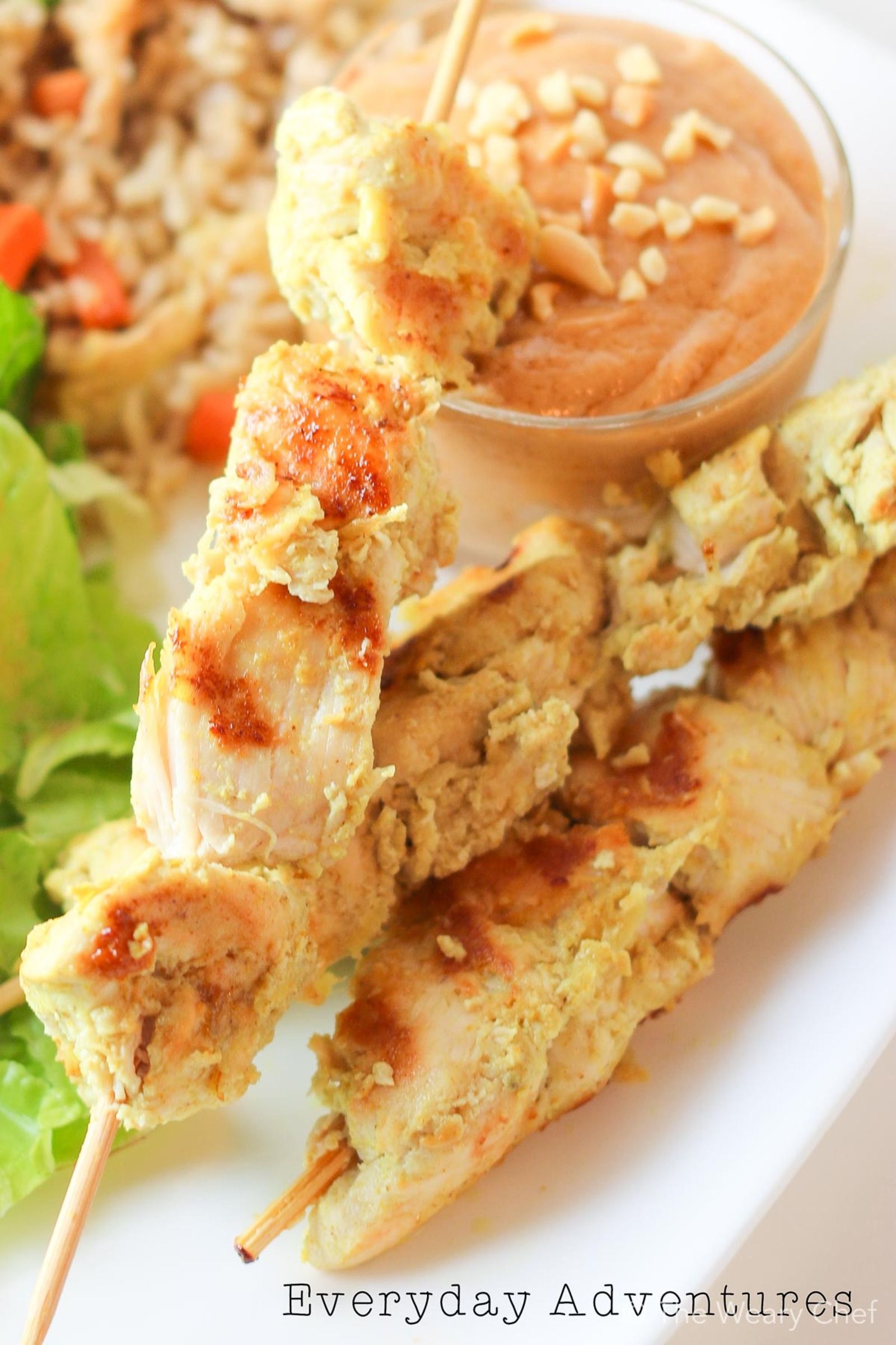 This chicken satay recipe is fun and easy to make at home. It has just the right amount of spice to please the whole family!