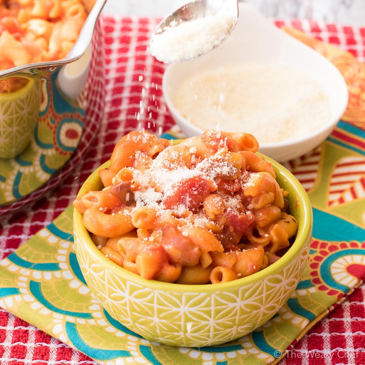 macaroni and tomatoes in crock pot