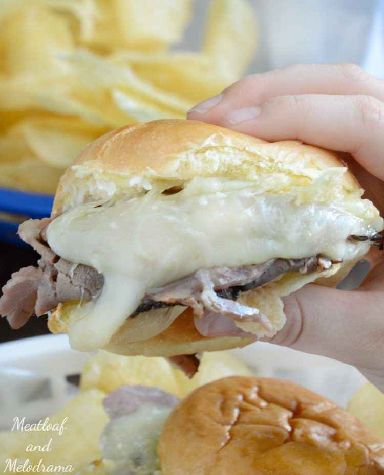 Baked Roast Beef Sliders - Meatloaf and Melodrama