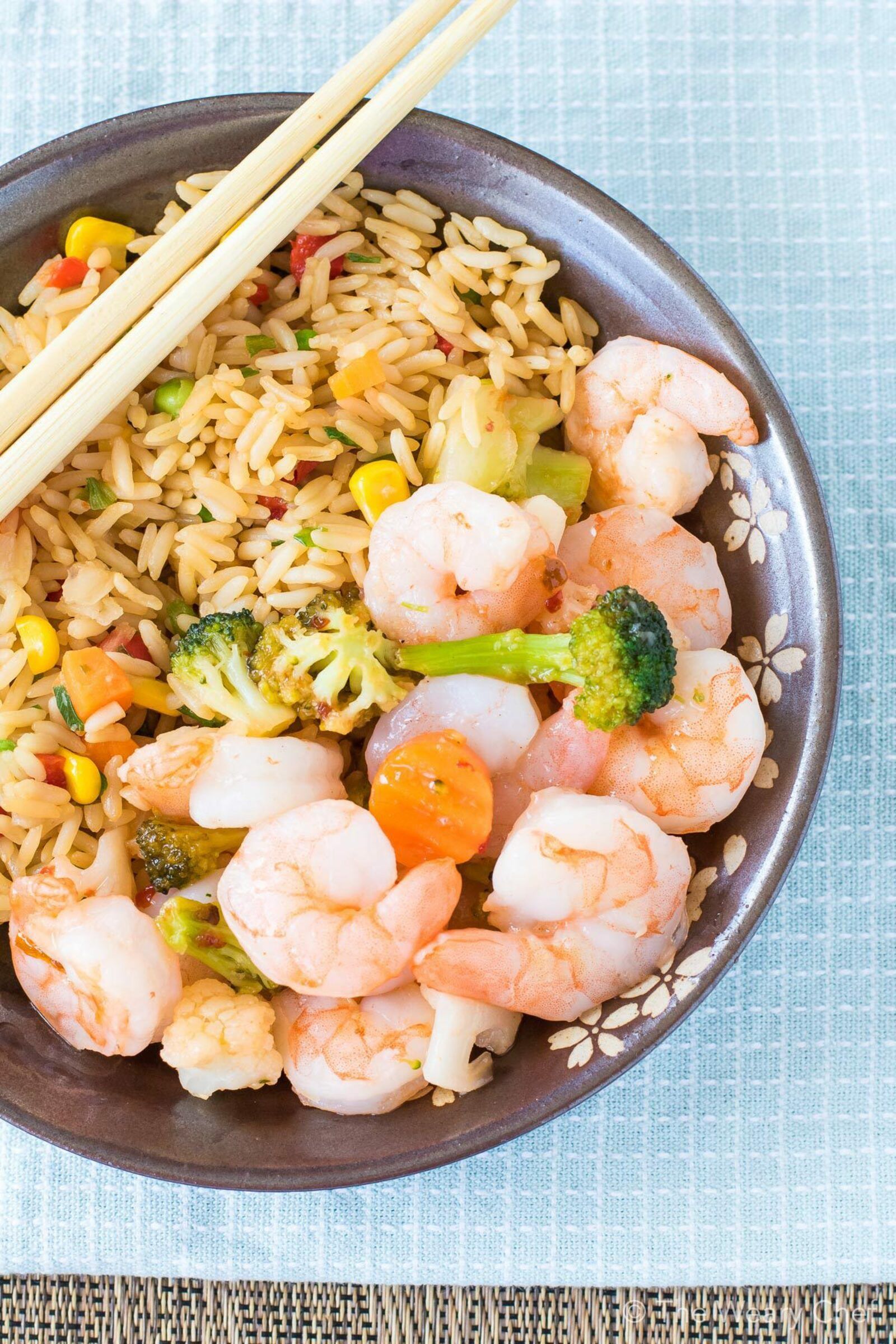 Sweet Chili Shrimp Sheet Pan Supper - The Weary Chef