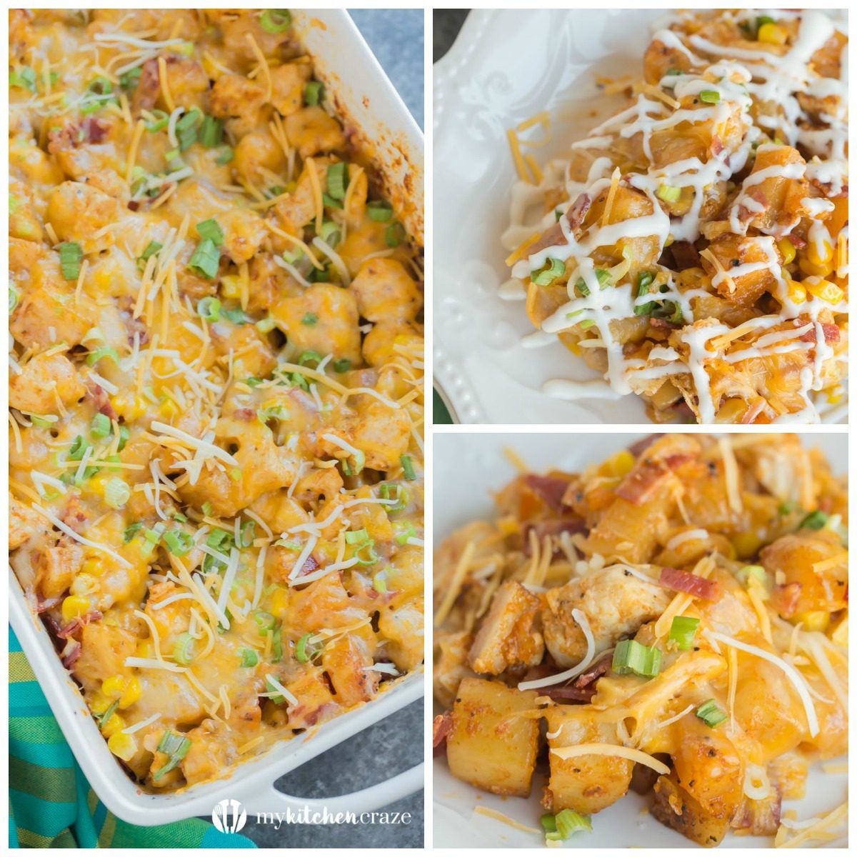 This flavorful Buffalo Chicken Potato Casserole comes together easily and is always a family favorite dinner recipe! 