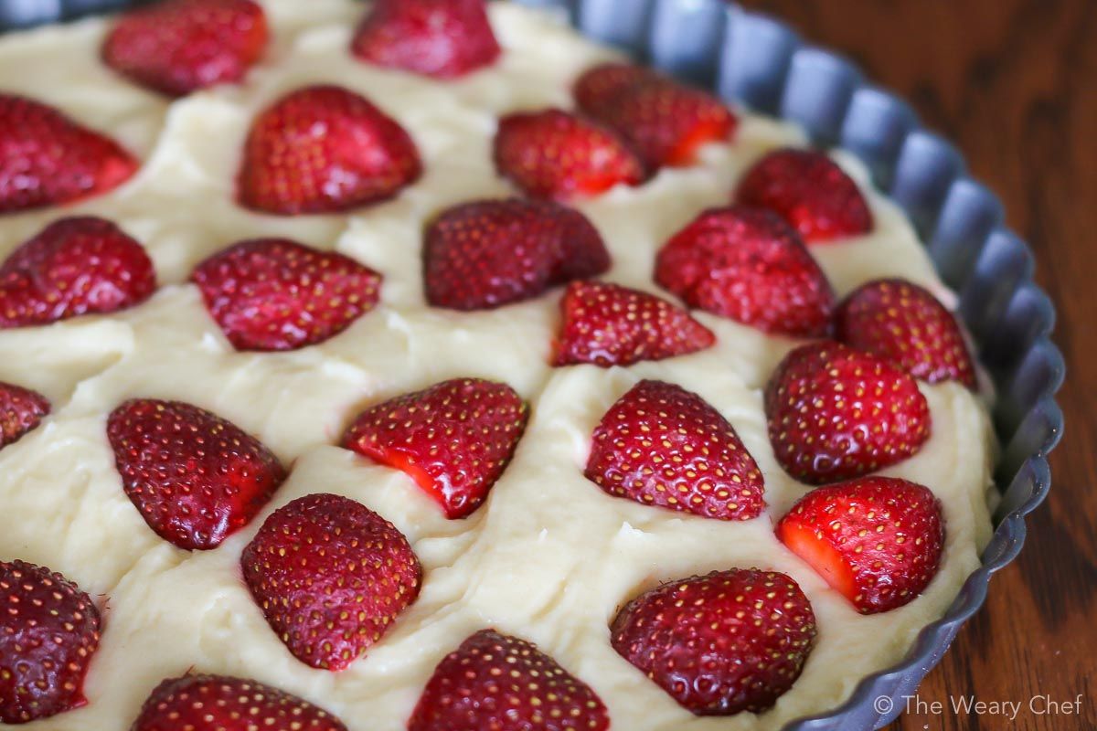 Are you ready for one of the easiest summertime desserts ever? You'll love this fresh strawberry cake! You can also make it with frozen berries any time of year.