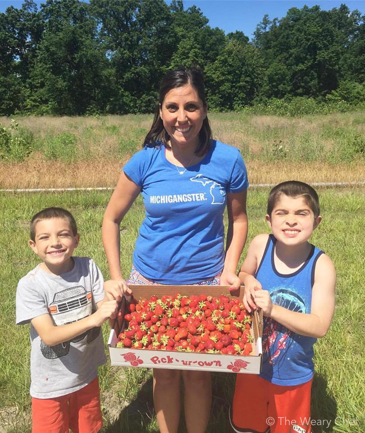 Summer strawberry picking with Crystal from Everyday Adventures :)