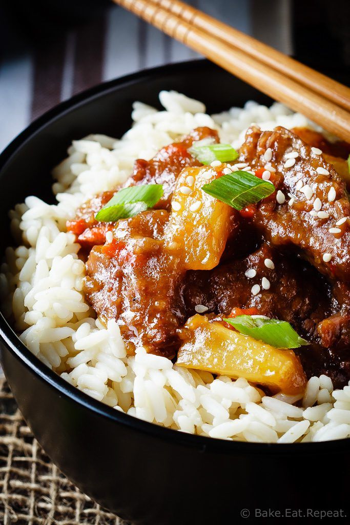 Spicy Slow Cooker Mongolian Beef - Bake. Eat. Repeat.