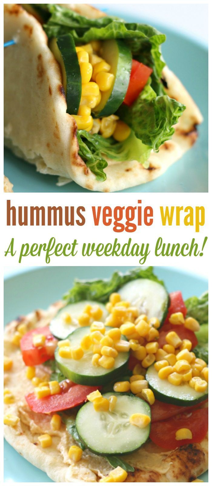 Easy hummus wrap recipe