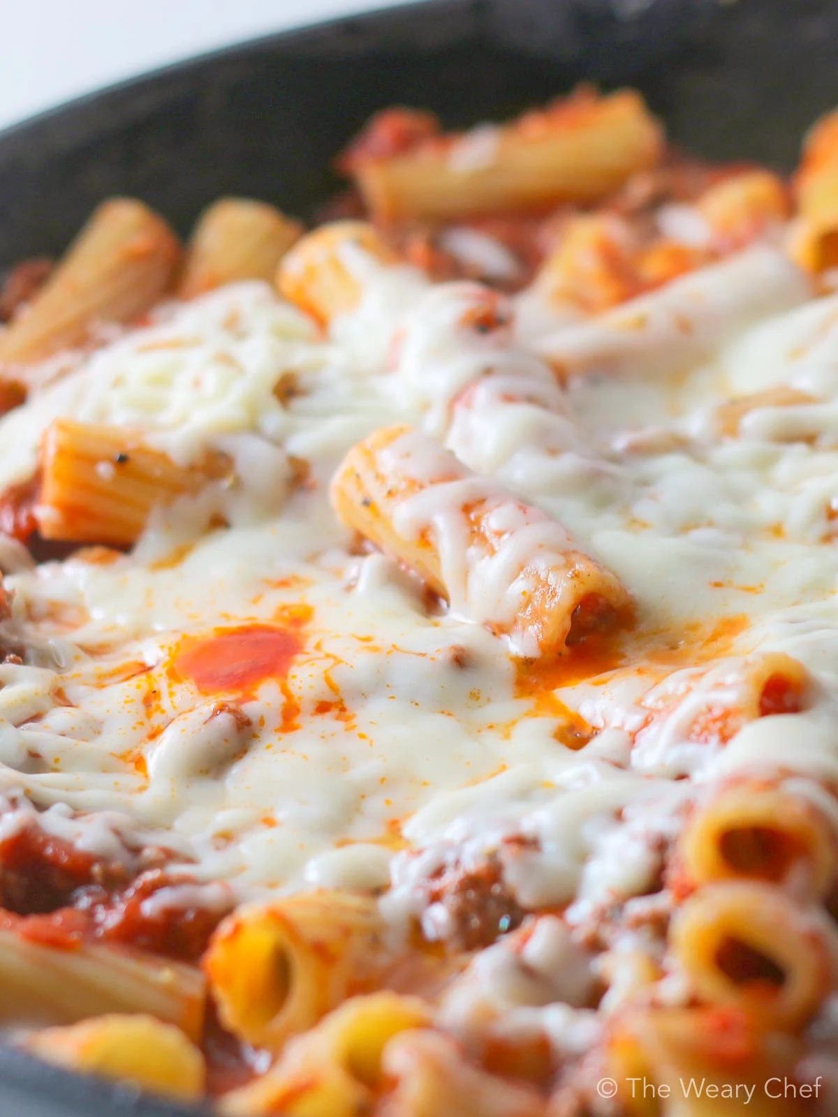 Cheesy Skillet Pasta with Beef - The Weary Chef