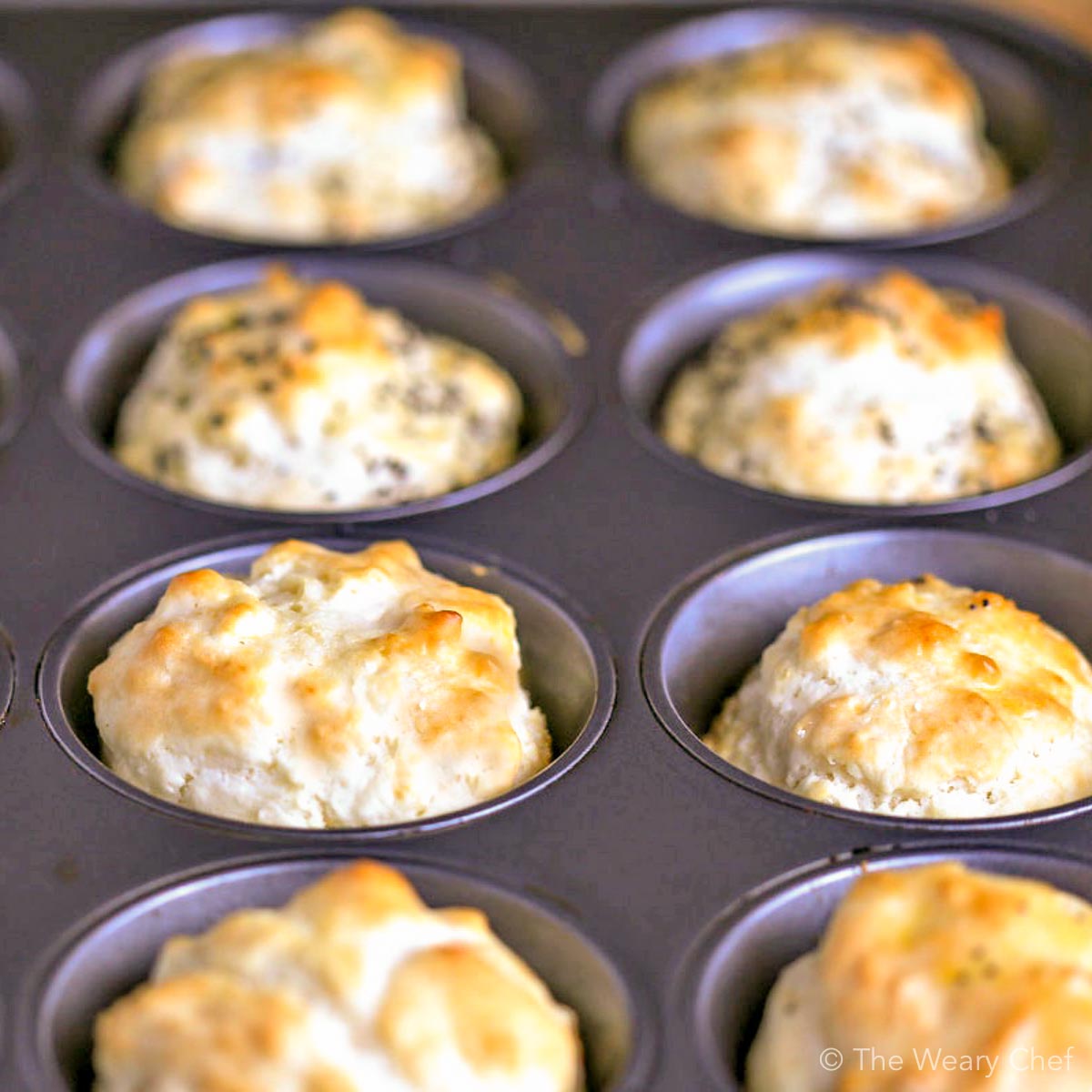 These quick and easy dinner rolls with mayonnaise need no yeast or rise time! #rolls #baking #bread