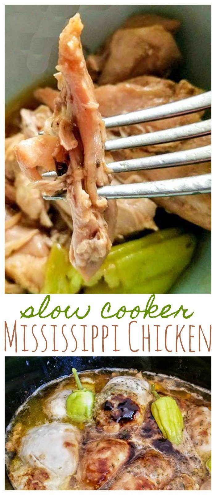 Slow Cooker Mississippi Chicken - The Weary Chef