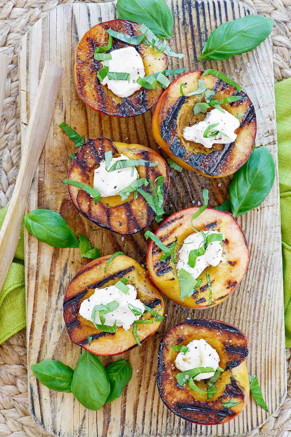 Grilled Stuffed Peaches - The Weary Chef