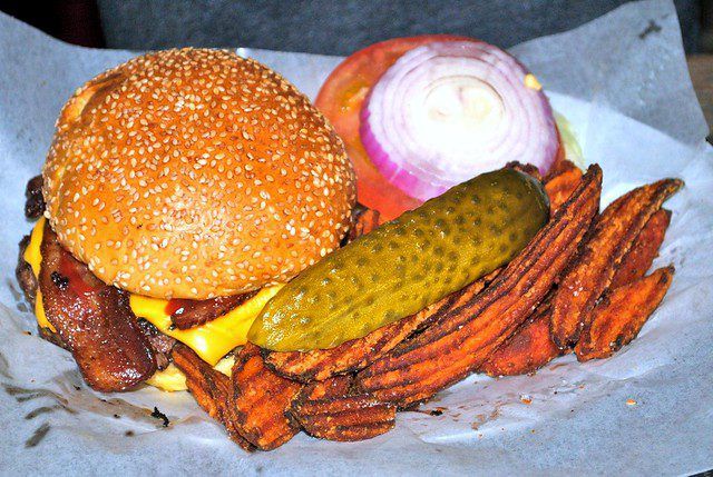 Bourbon Bacon Burger - Air Fryer Recipes