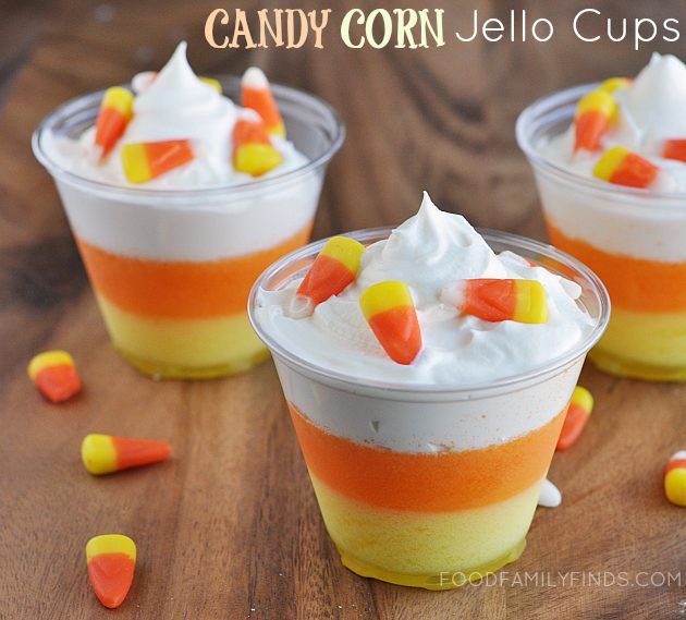 Candy Corn Jello Cups by Food Family and Finds
