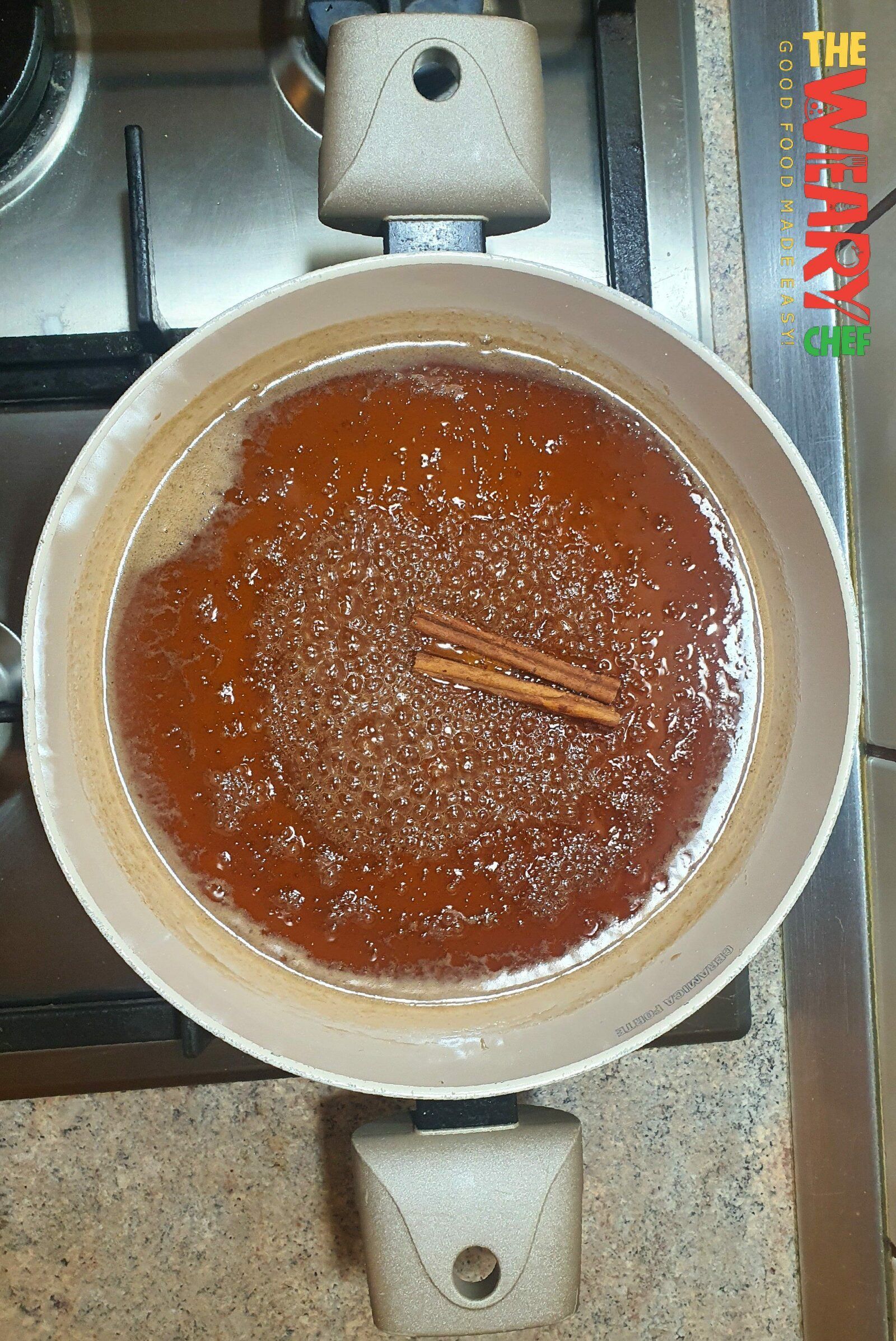 sweet mixture boiling