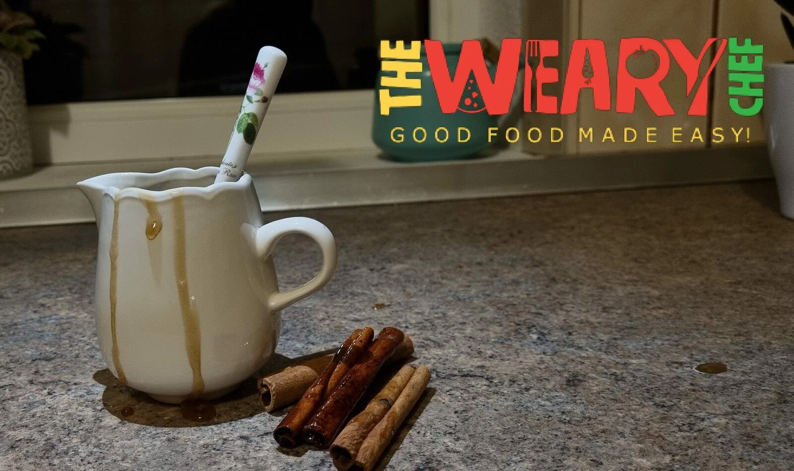 brown sugar syrup with cinnamon sticks