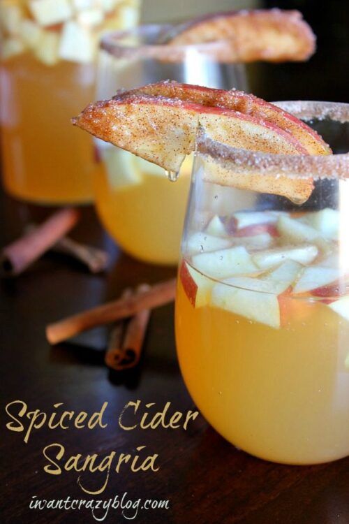 Spiced Cider Sangria by I Want Crazy