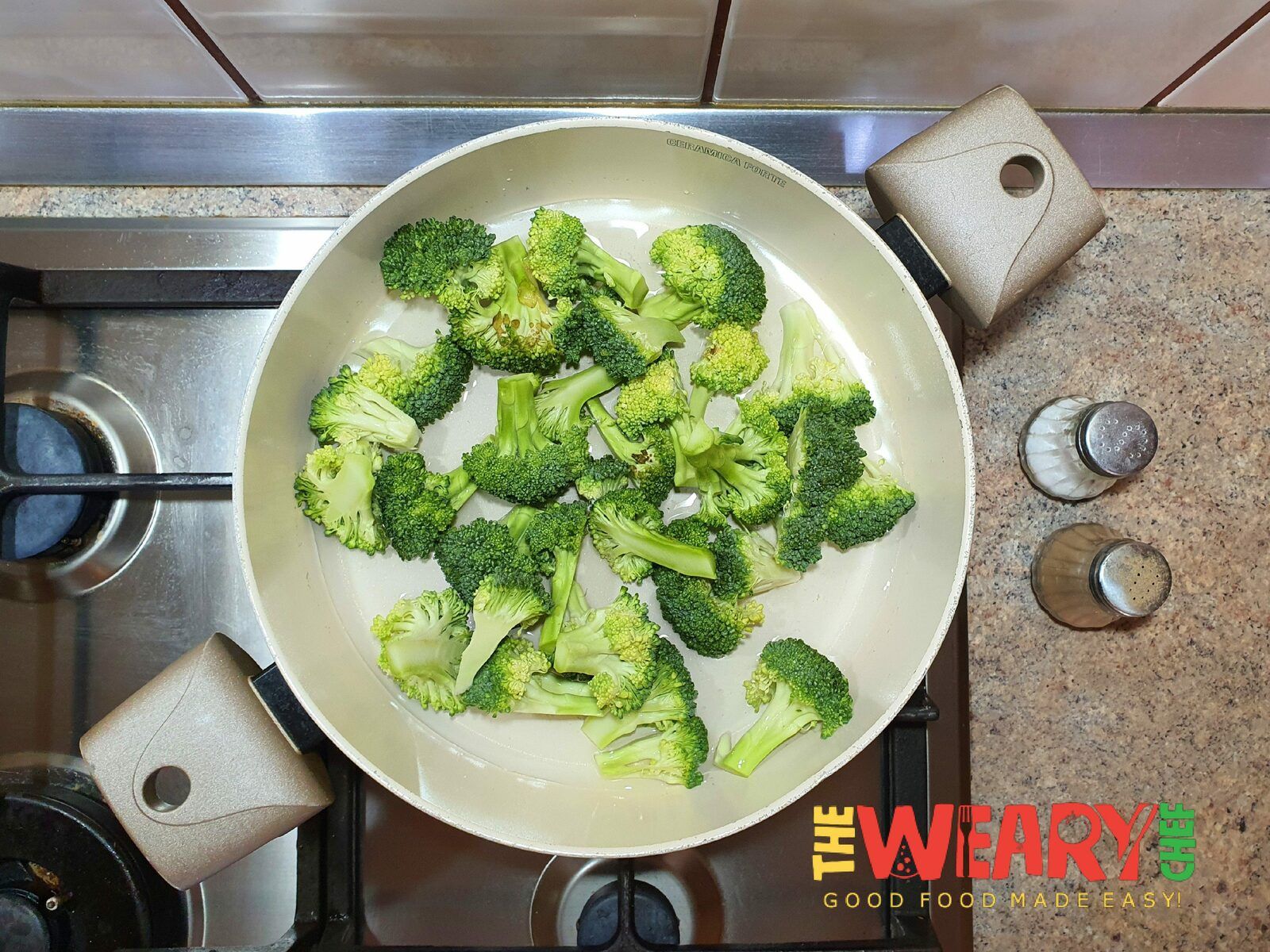 broccoli in skillet
