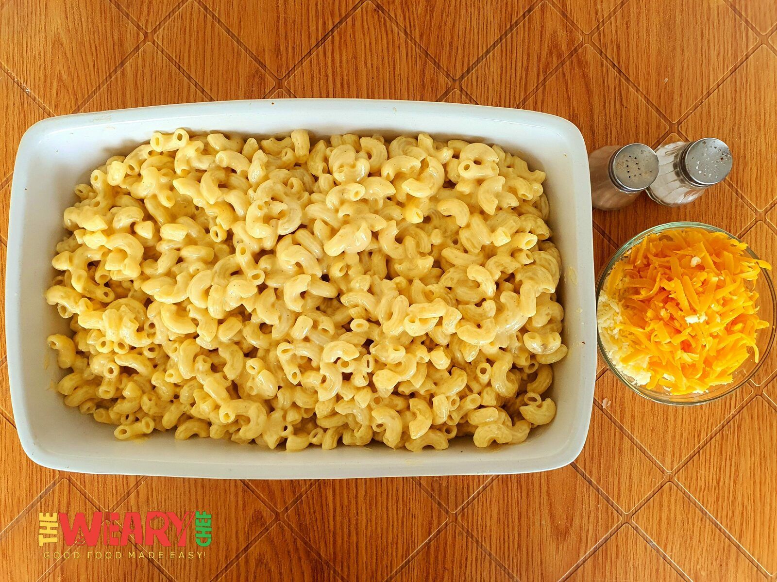 mac and cheese in a baking dish