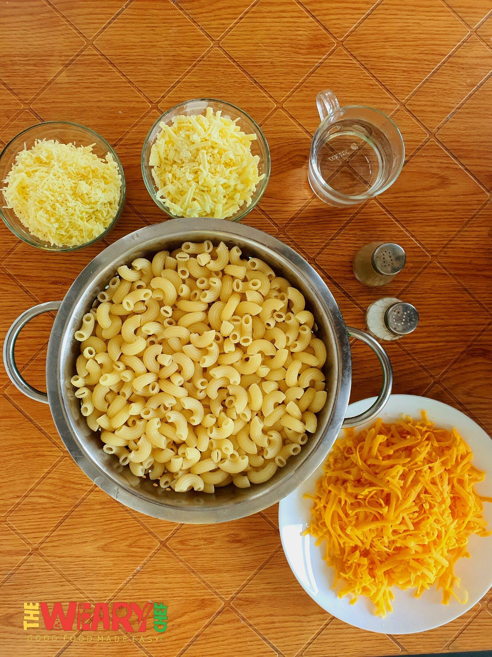 ingredients for Chick-fil-A Mac and Cheese