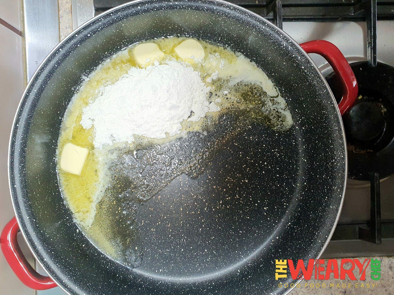 butter and flour in a large saucepan