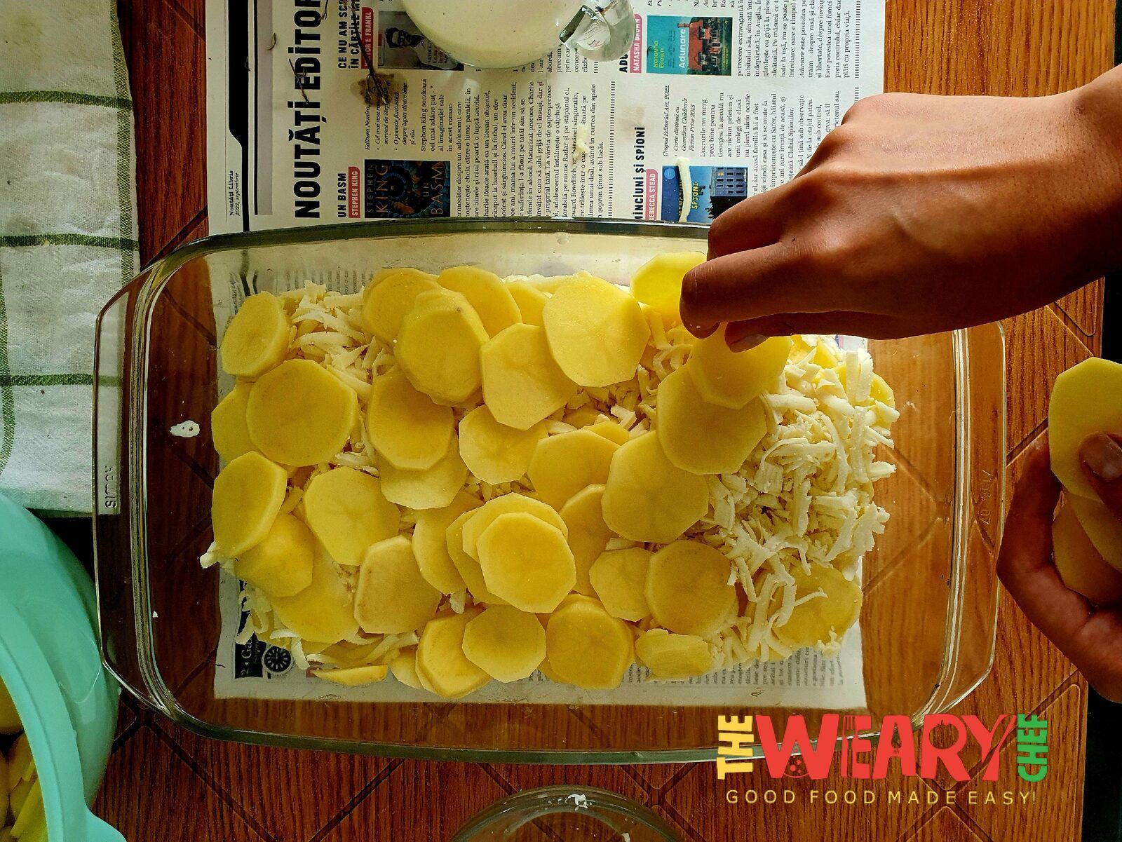 second layer of potatoes