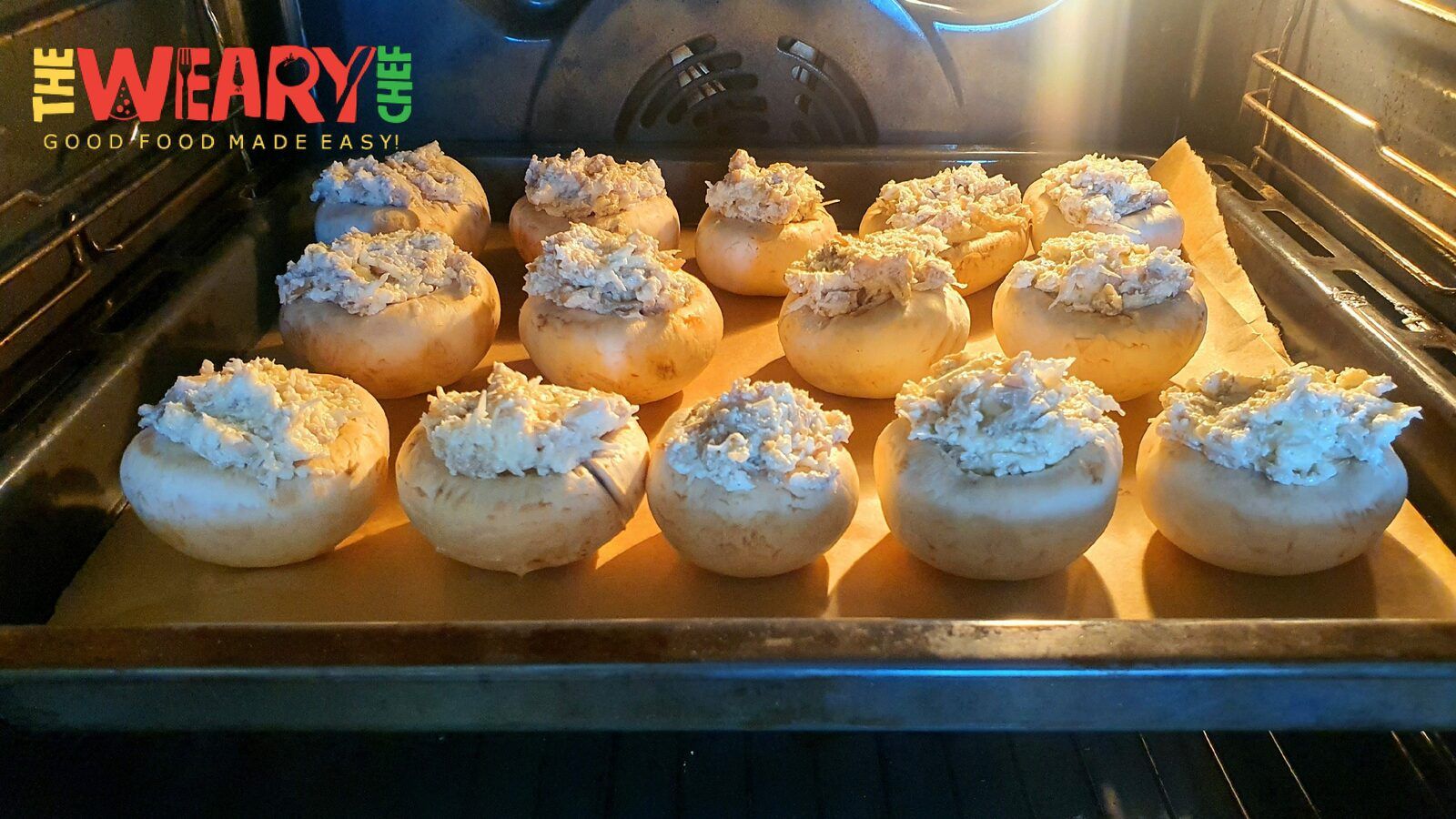 mushrooms in the oven