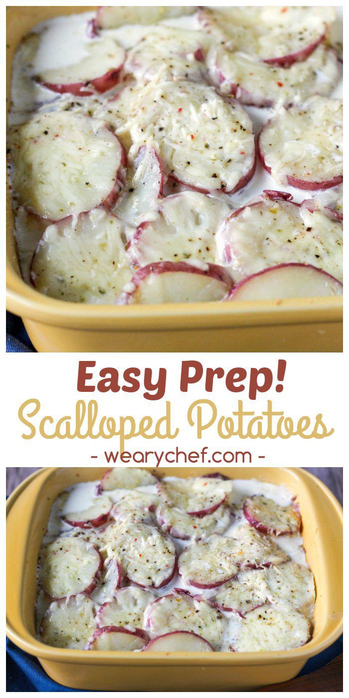 SUPER EASY SCALLOPED POTATOES
