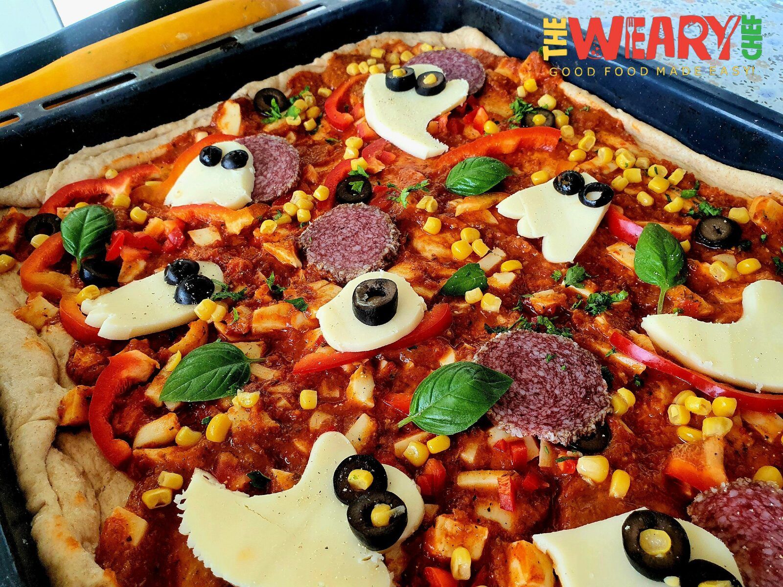 Halloween pizza