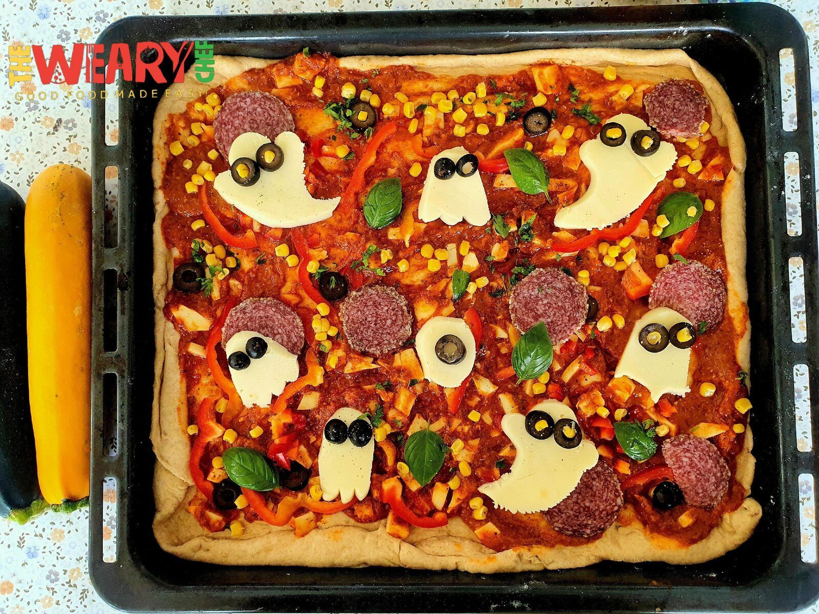 Halloween pizza