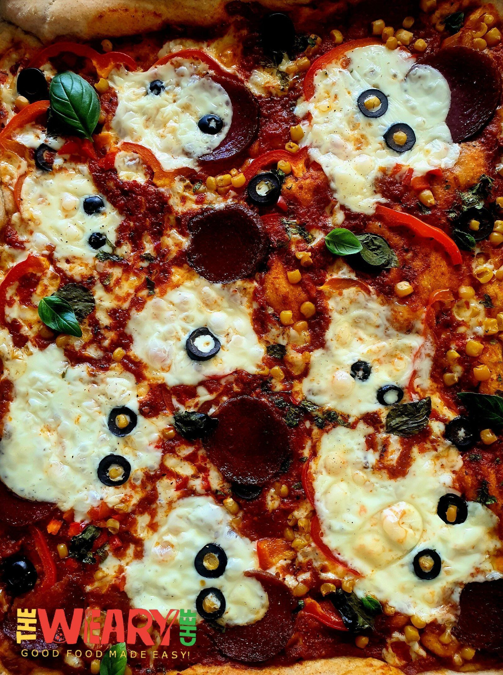 Halloween pizza