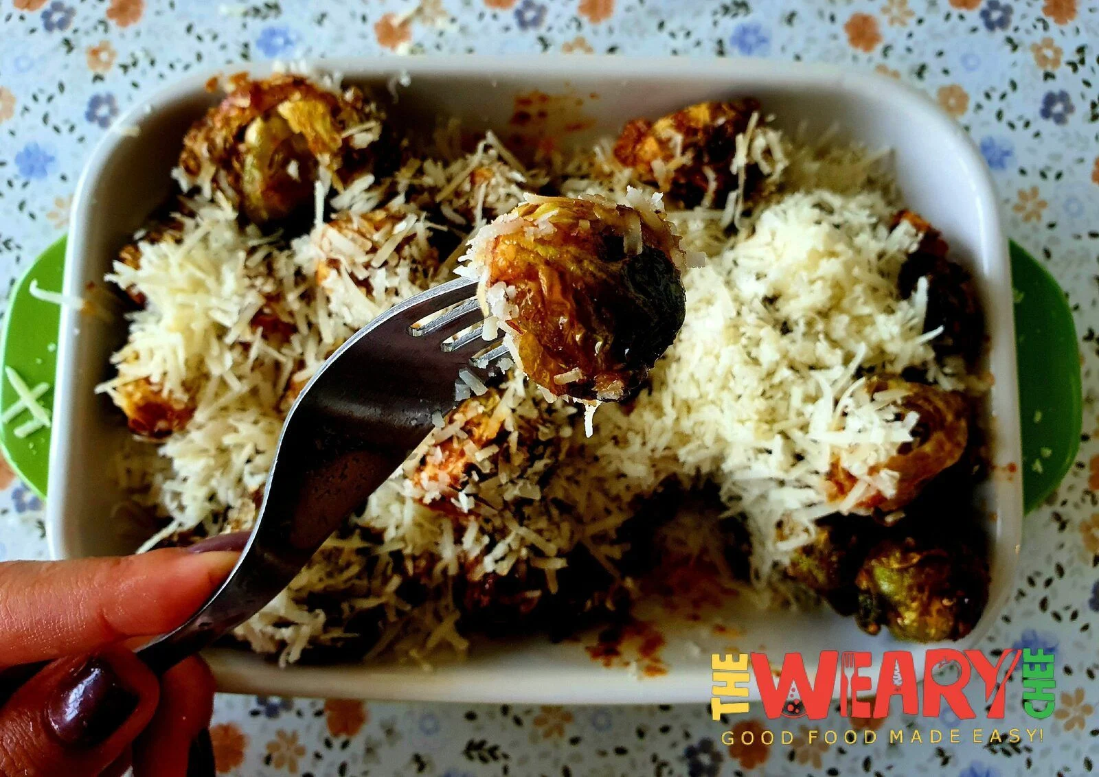 copycat Longhorn crispy brussel sprouts with parmesan cheese