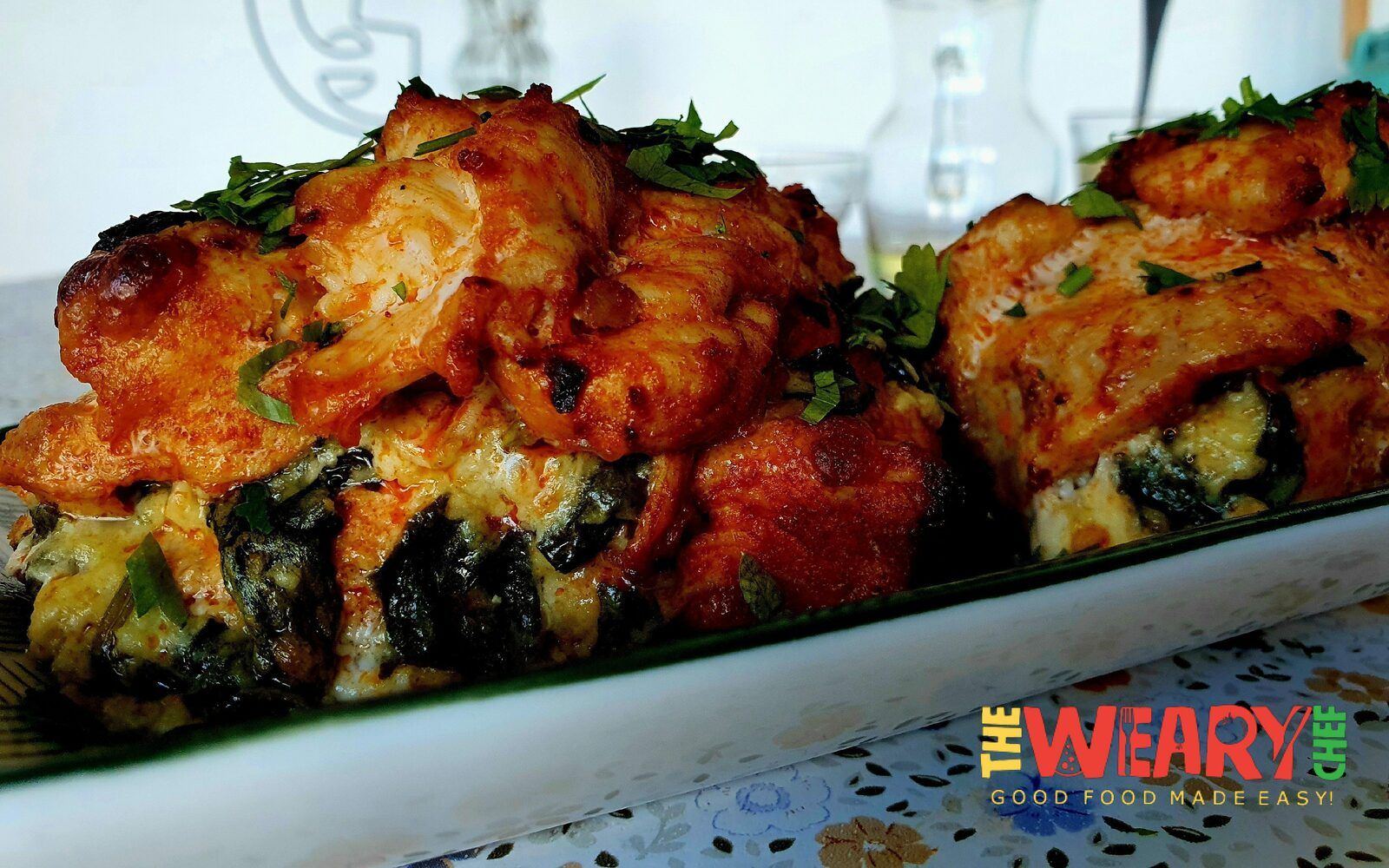 cheesy spinach stuffed chicken breast