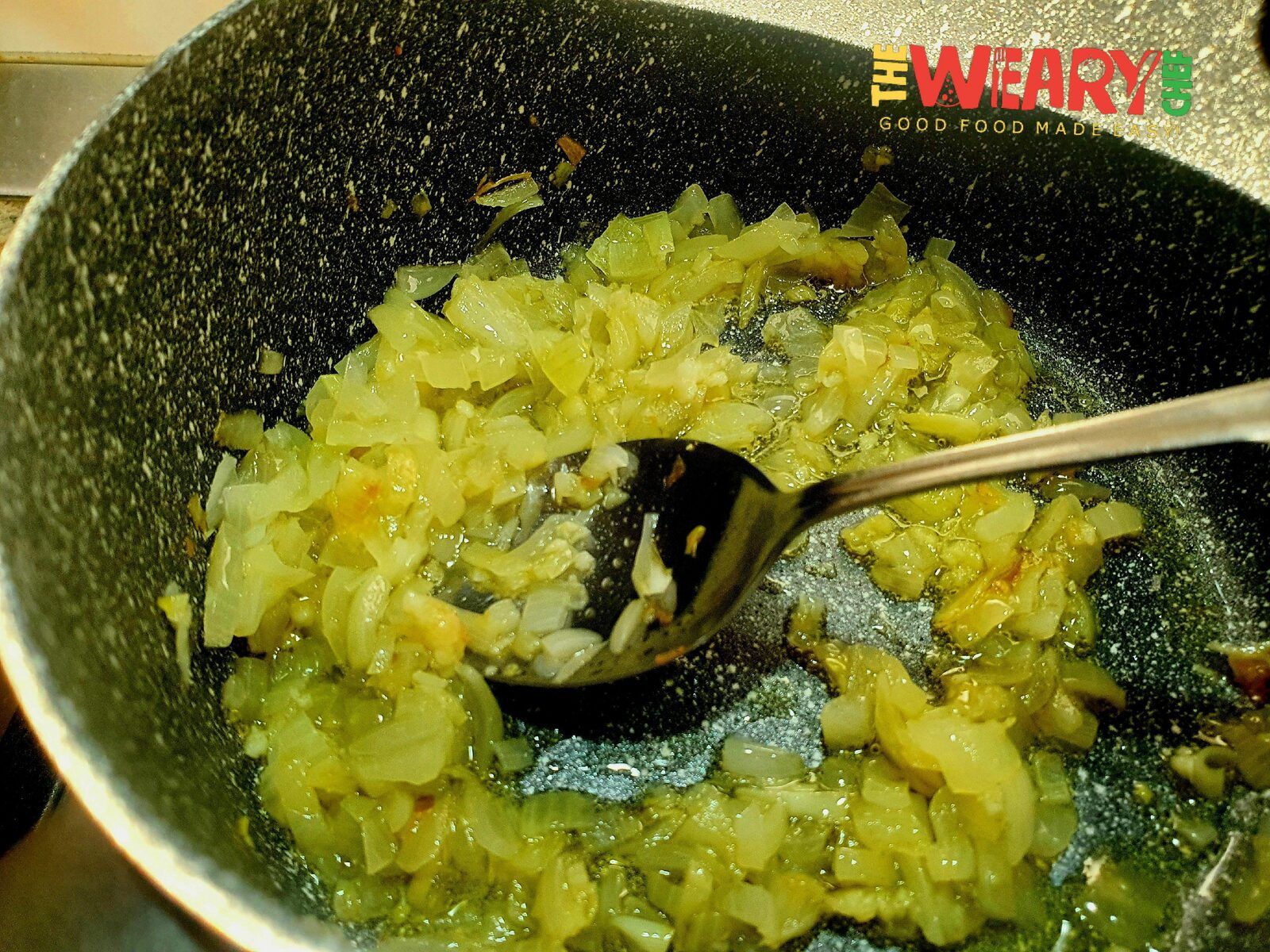 onion, garlic, and oil