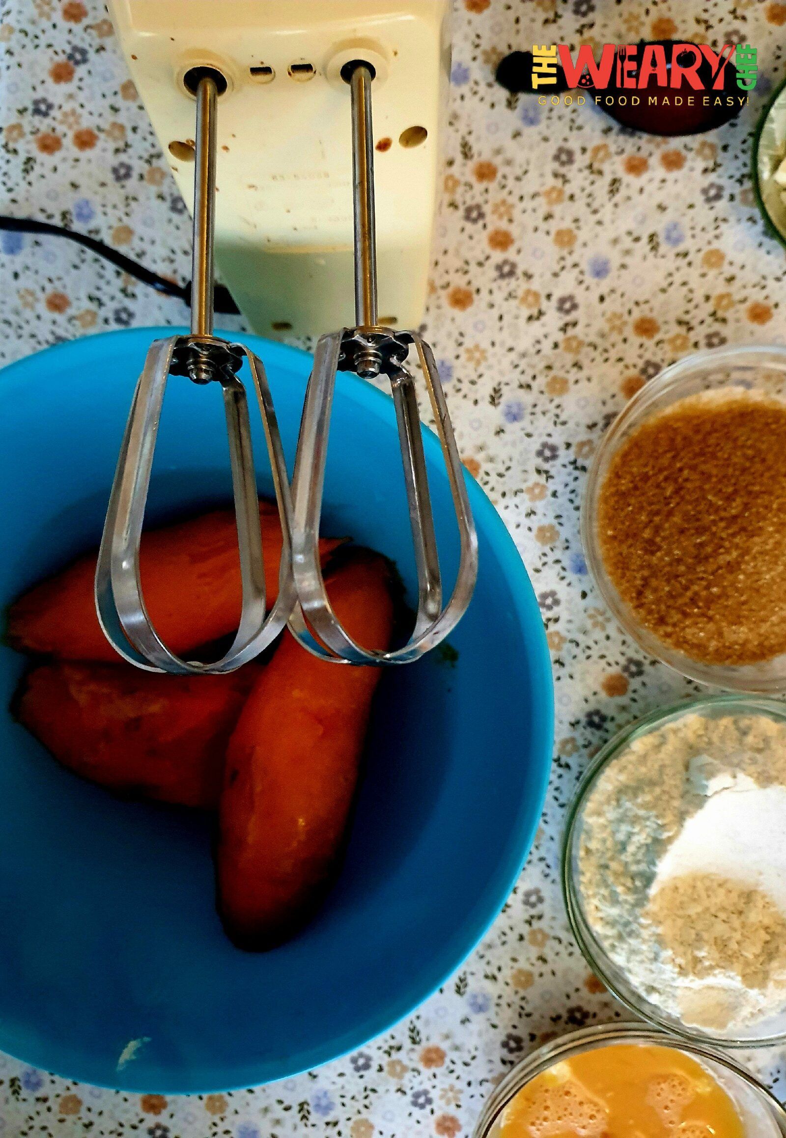 beat sweet potatoes