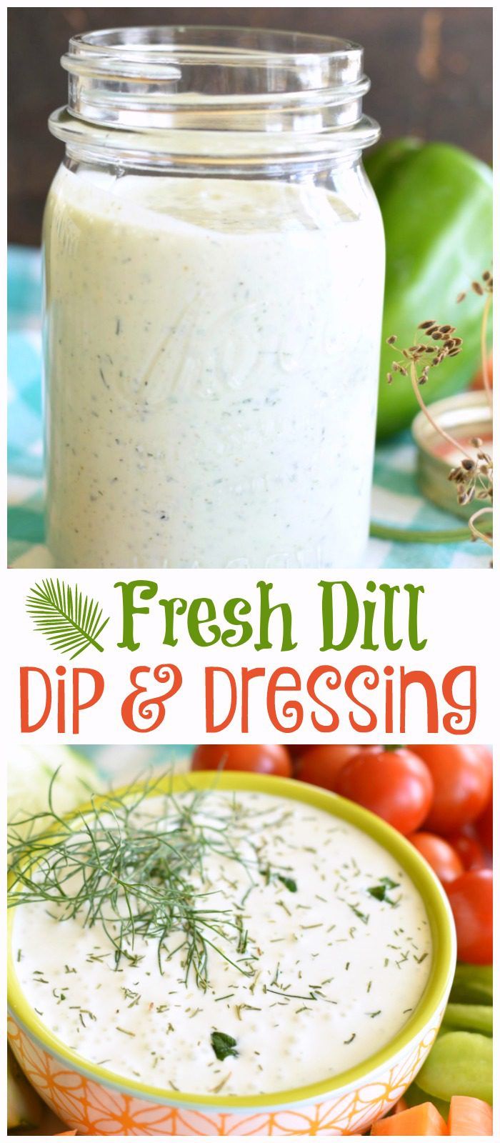 FRESH DILL DIP AND SALAD DRESSING