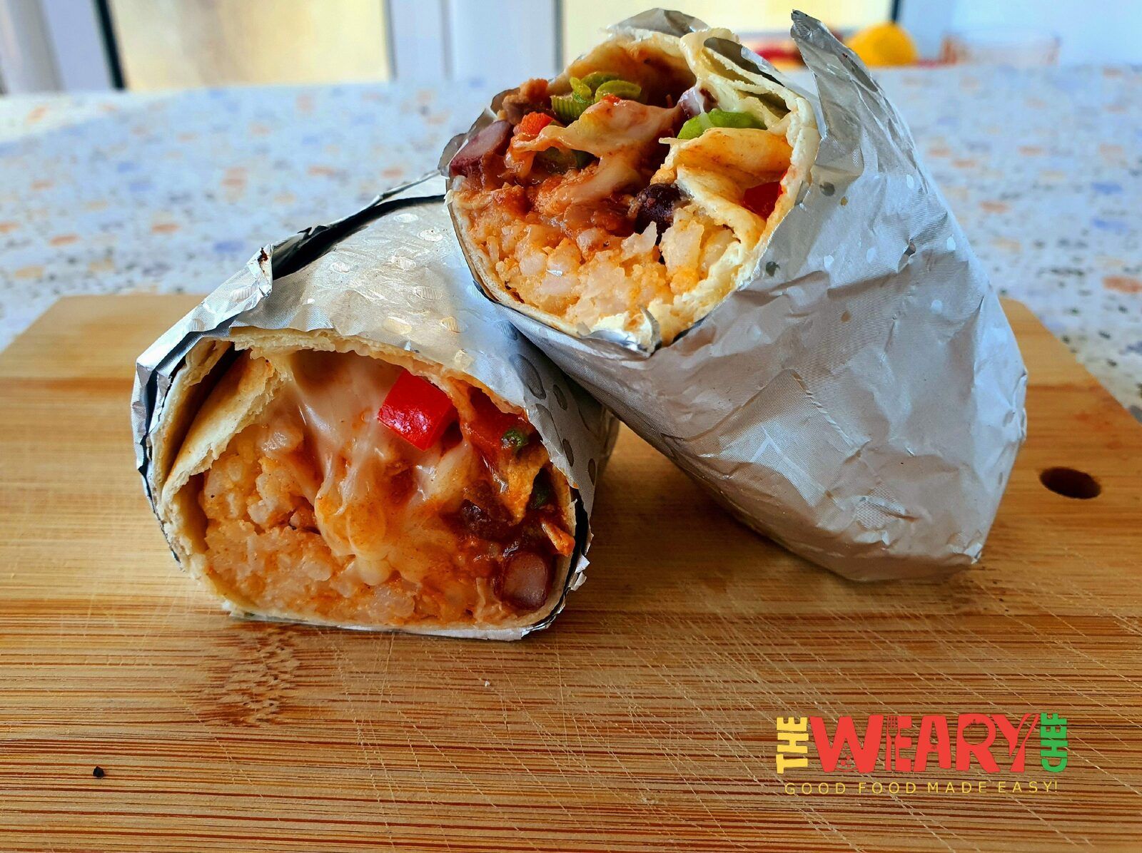 Easy Chicken Burrito Recipe with Rice