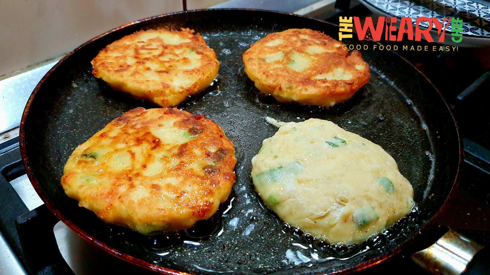 cooking potato pancakes